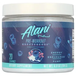 Alani Nu Pre-Workout Powder, Breezeberry