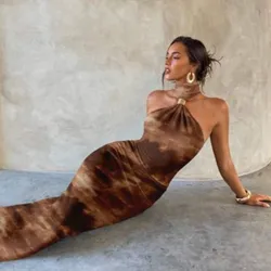 Vestido Carmelita al cuello 