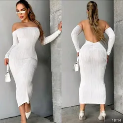 Vestido con escote en espalda