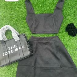 Conjunto de Falda en Lino🖤