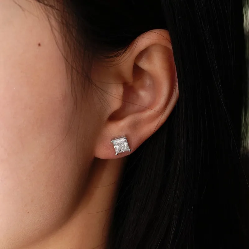 ✨ Pendientes de Plata con Moissanita ✨