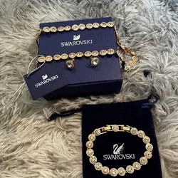 Set Swarovski en Oro rosa🌸