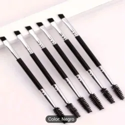 Pincel doble para aplicar cejas