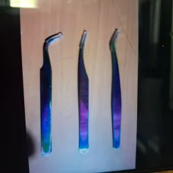 Pinzas para aplicar extensiones de pestañas 