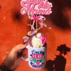 Taza personalizada con flores