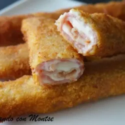 Rollitos de Jamón, Queso y Salchicha