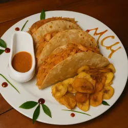 Tacos de Vegetales con Pollo