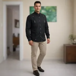 Camisa Guayabera de popelina