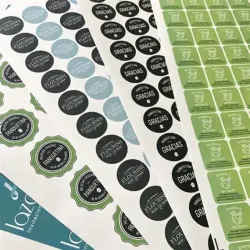 Metro cuadrado de etiquetas para productos