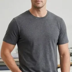 Pulover manga corta sin cuello