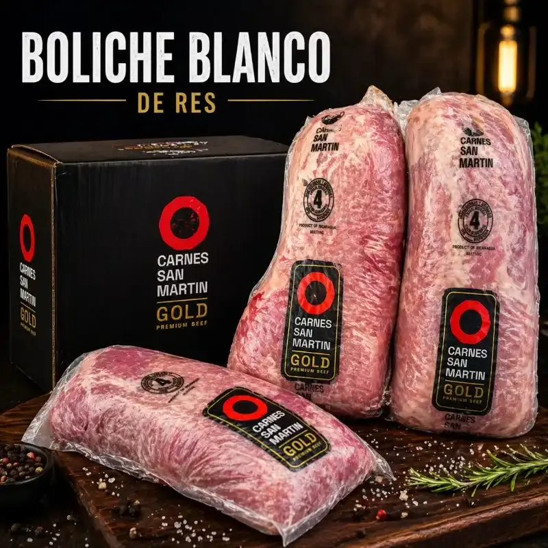 Boliche Blanco de Res ($5.99 la Libra) Carnes San Martin Gold (8.15 Libras)