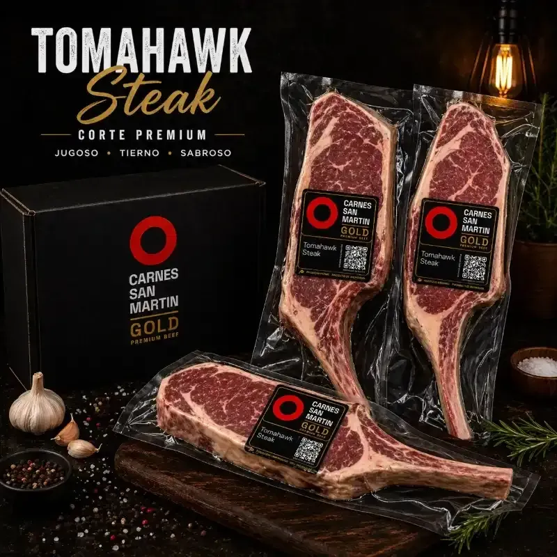 Tomahawk Steak ($8.99 la Libra) Carnes San Martin Gold (2.40 Libras)