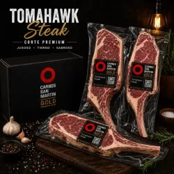 Tomahawk Steak  ($8.99 la Libra)  Carnes San Martin Gold  (2.95 Libras)