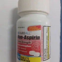 Acetaminofén Extra Fuerte Sin aspirina de 500 mg Pomo con 100 Tabletas 