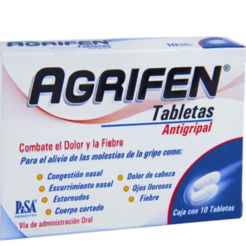 Agrifen de 10 tabletas 