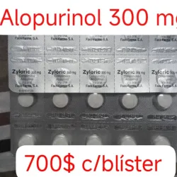 Alopurinol de 300 mg de 10 Tabletas 