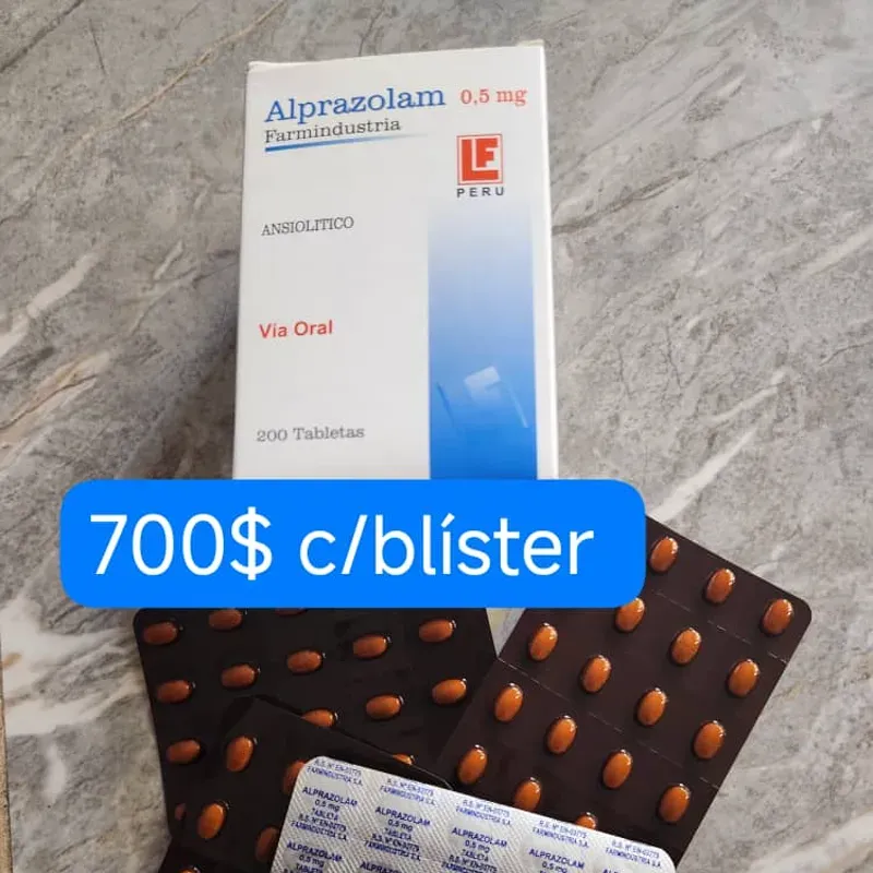 Alprazolam de 0.5 mg de 20 Tabletas 