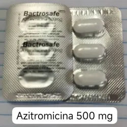 Azitromicina de 500 mg de 3 Tabletas 