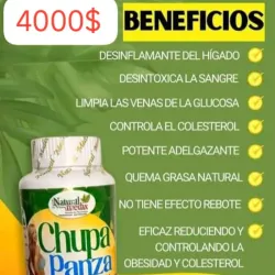 Chupa Panza (Quema Grasa) de 500 mg de 100 Cápsulas 