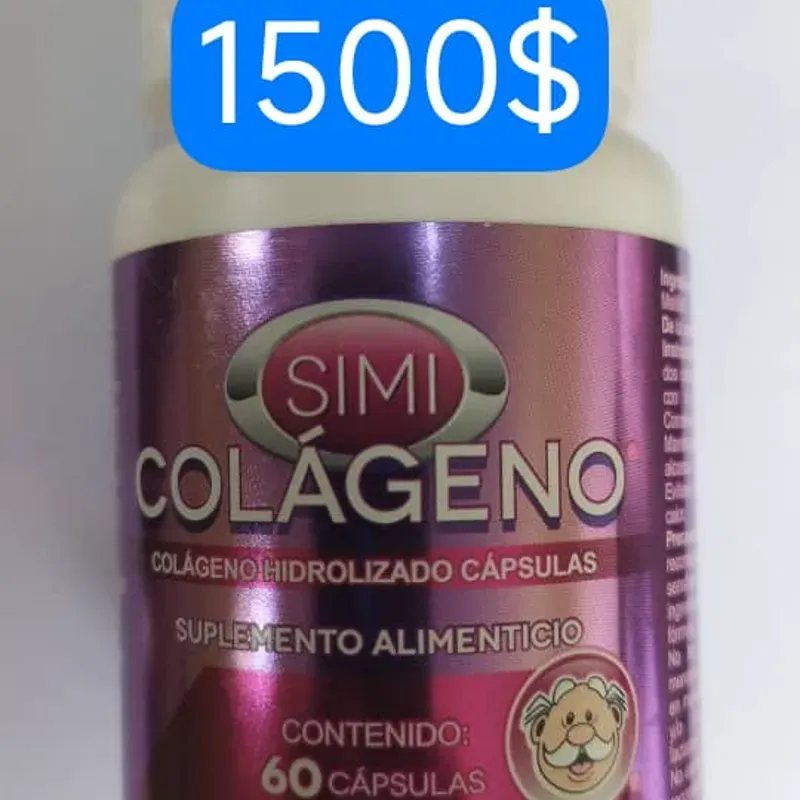 Colágeno Hidrolizado de 60 cápsulas Suplemento Alimenticio (A partir de 16 años en adelante)