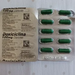 Doxiciclina de 100 mg de 10 cápsulas 