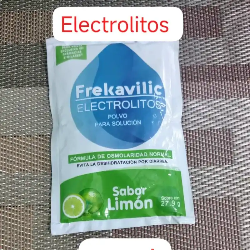 Electrolitos Orales Polvo para 1 Litro de Agua Sabor Limón