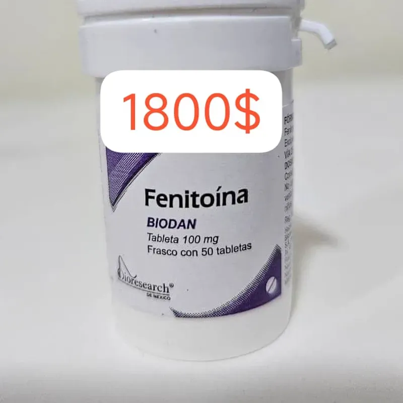 Fenitoína de 100 mg Frasco con 50 Tabletas 