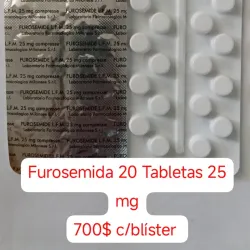 Furosemida de 25 mg de 20 Tabletas 