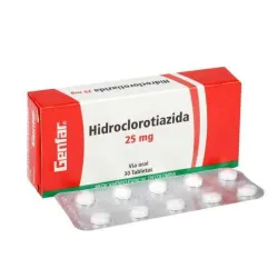 Hidroclorotiazida 25mg-10tab 