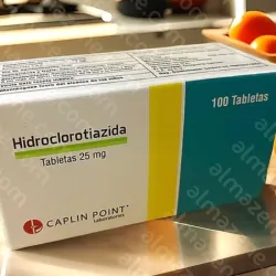 Hidroclorotiazida de 25 mg de 10 Tabletas 