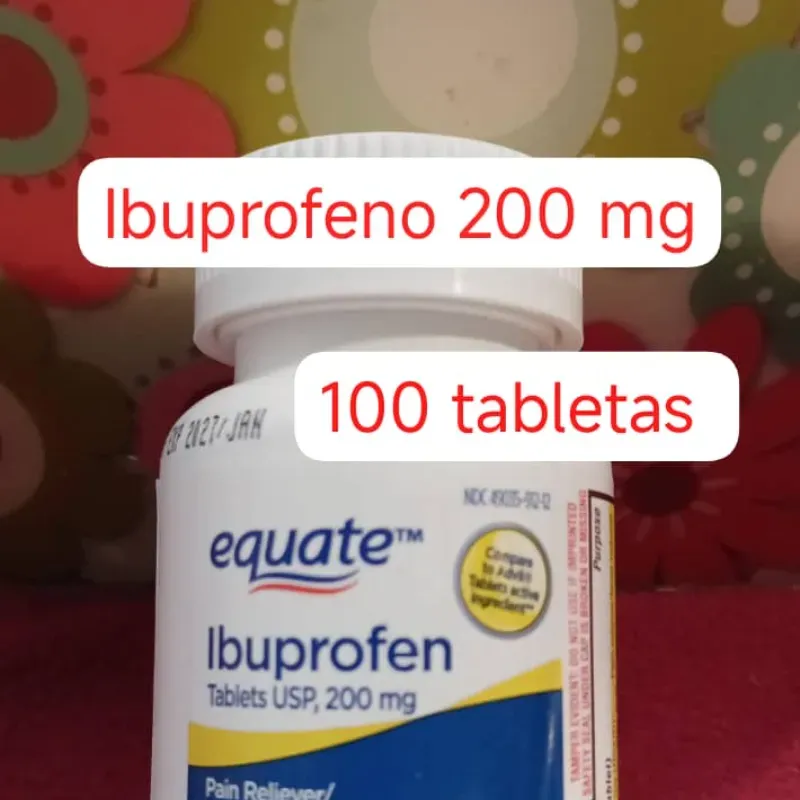 Ibuprofeno de 200 mg de 100 tabletas