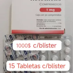 Ketotifeno de 1 mg de 15 Tabletas 