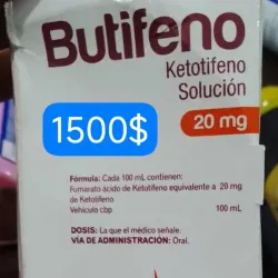 Ketotifeno Solución 20 mg Frasco con 120 mL (Niños mayores de 1 año)