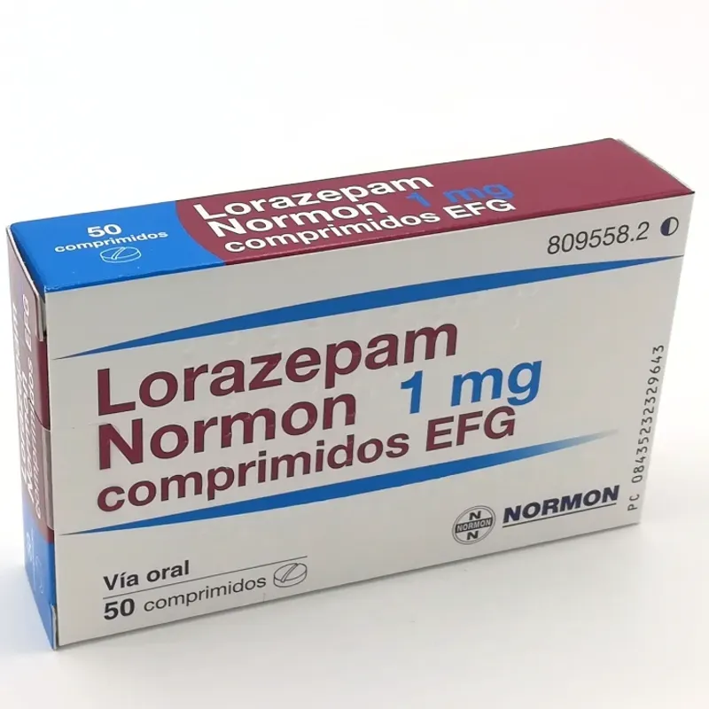 Lorazepam de 1mg de 10 tabletas 