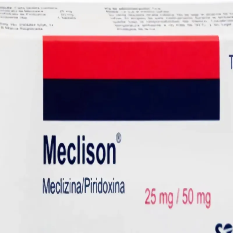 Meclicine / Piridoxina 25 mg / 50 MG de 10 Tabletas 