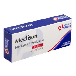 Meclizina 50mg-10tab 