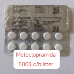 Metoclopramida de 10 mg de 10 Tabletas 