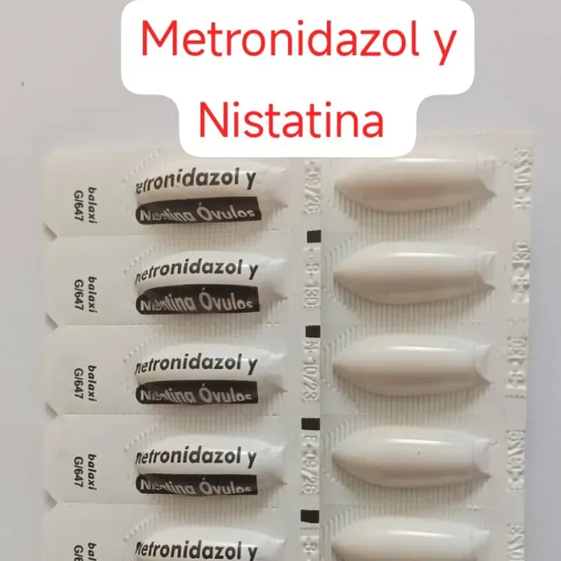 Metronidazol con Nistatina de 500 mg (5 óvulos)