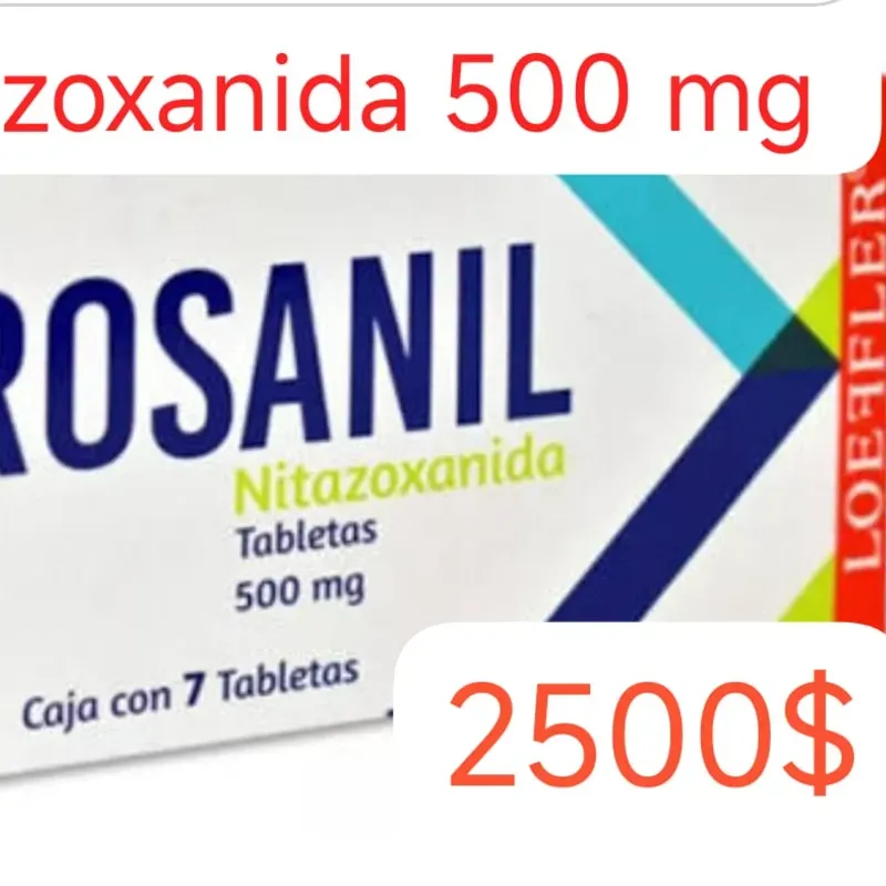 Nitazoxamida de 500 mg Caja con 7 Tabletas (Para mayores de 6 años)