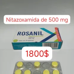 Nitazoxamida de 500 mg Caja con 7 Tabletas (Para mayores de 6 años)