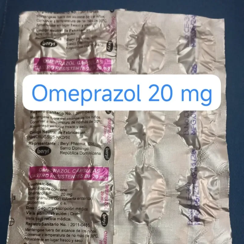 Omeprazol de 20 mg de 10 Cápsulas 