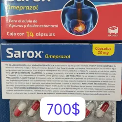 Omeprazol de 20 mg de 14 cápsulas 