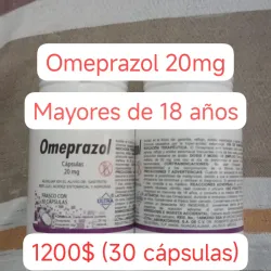 Omeprazol de 20 mg de Frasco con 30 cápsulas 