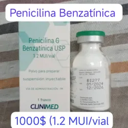 Penicilina Benzatínica 1.200 000 U.I Polvo para Suspensión Inyectable 
