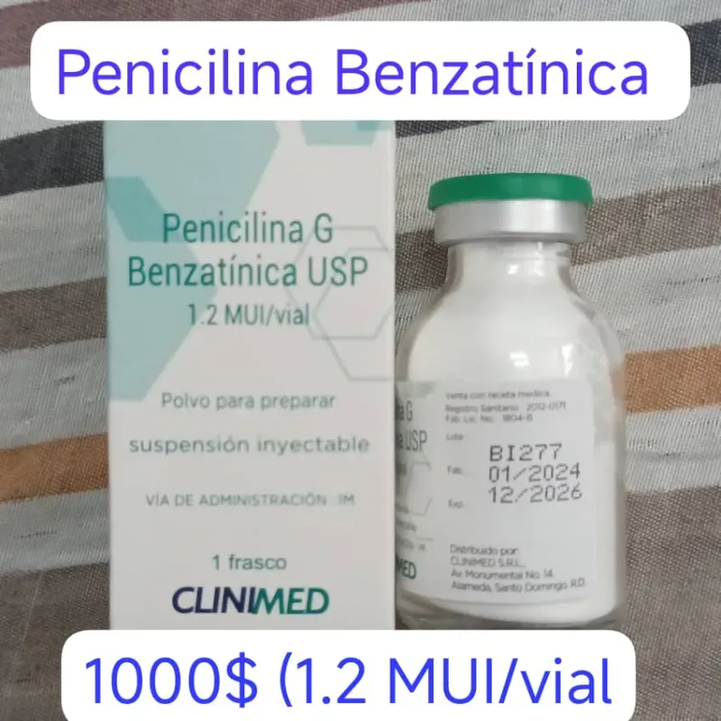 Penicilina Benzatínica 1.200 000 U.I Polvo para Suspensión Inyectable 