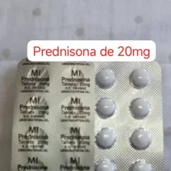 Prednisona de 20 mg de 10 Tabletas 