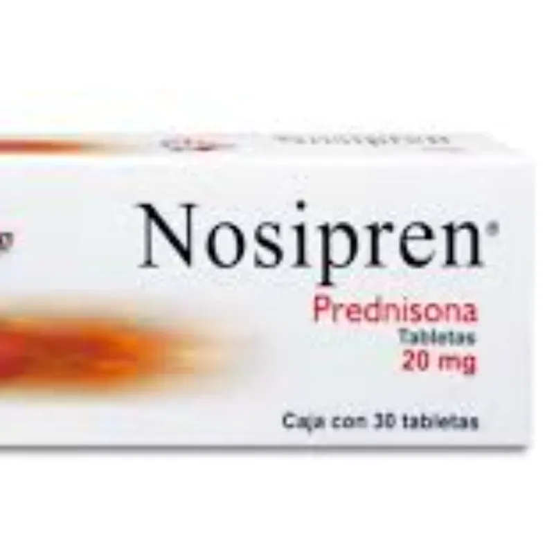 Prednisona de 20 mg de 15 Tabletas 