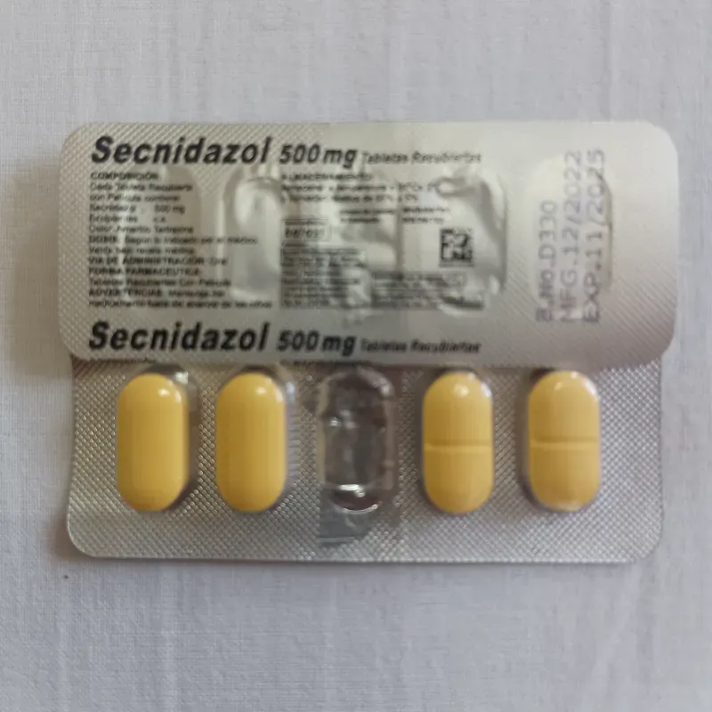 Secnidazol de 500 mg de 4 Tabletas 