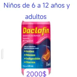 Subsalicilato de Bismuto Frasco con 120 mL (De 6 a 12 años y adultos)