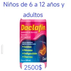 Subsalicilato de Bismuto Frasco con 120 mL (De 6 a 12 años y adultos)